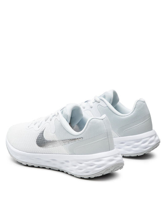 Revolution 6 Next Nature Sport Shoes Running White / Metallic Silver / Pure Platinum