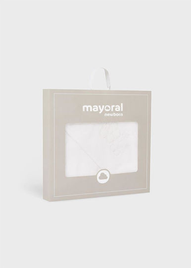 Mayoral Вана за бебе-пончо Худи Ecru