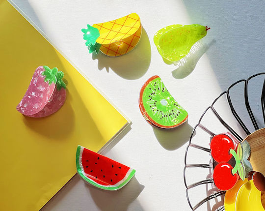 Haarspangen Design Ananas Glänzend Perlmutt