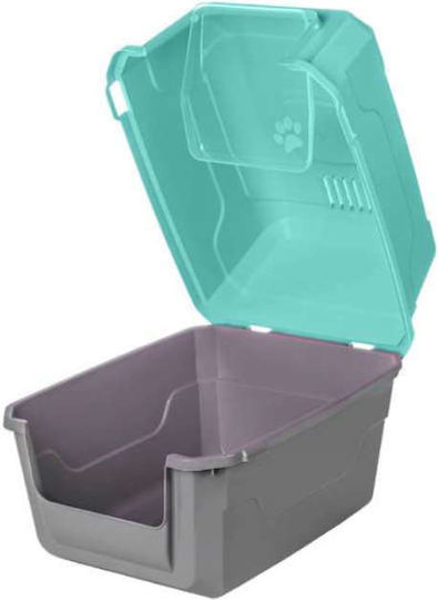 Cat Toilet Closed Light Blue L52 x W37 x H48cm