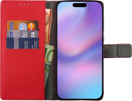 Volte-Tel Книга Изкуствена кожа / Силикон Червен (iPhone Air)