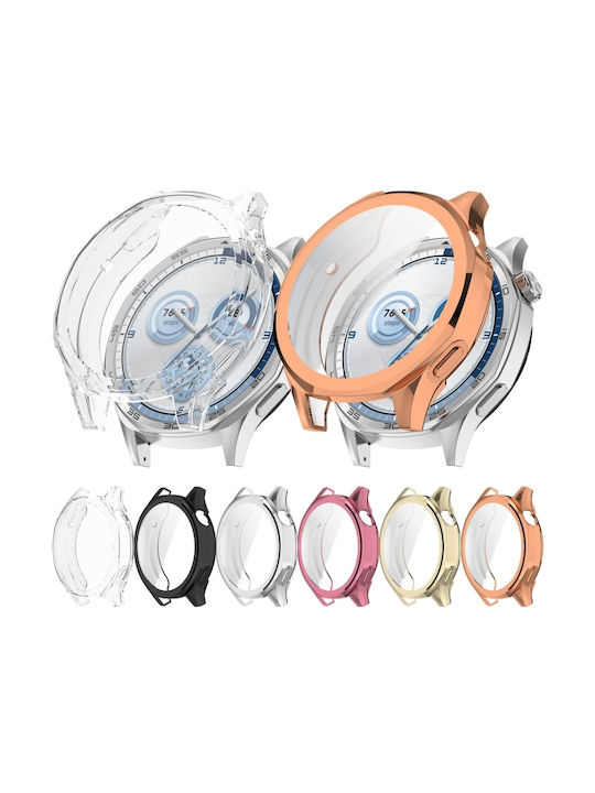 Watch Protection Silicone Case in Pink color for Huawei Watch GT 5 46mm
