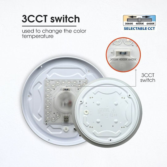 Vivalux Ceiling Mount Light 35cm with Integrated LED