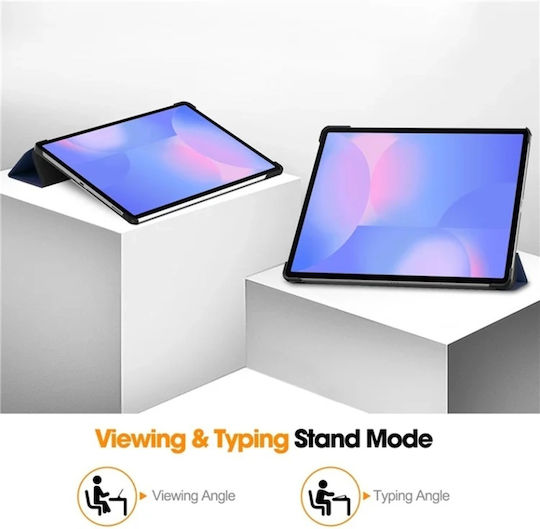Husă Tabletă Samsung Galaxy Tab S10 FE Plus Skyddar Innovation Stand Multi-unghi Funcție Sleep Wake Foldpro Albastru Set Autocolant