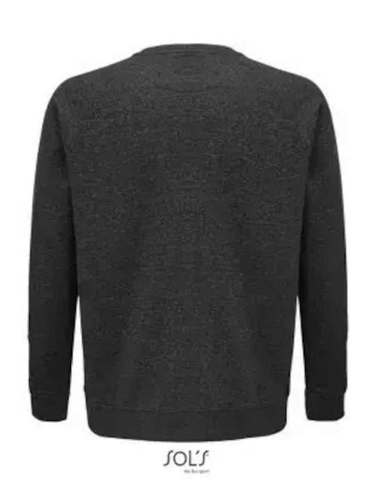 Sol's Space Men's Long Sleeve Promotional T-Shirt Charcoal Melange