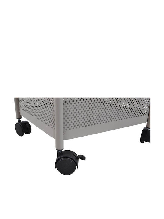 Ankor Metal Kitchen Trolley 5 Tiers Gray 28x28x91cm