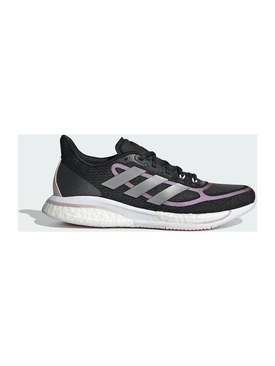 Supernova + Sport Shoes Running Core Black / Silver Metallic / Pink Met.