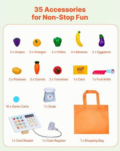 Vevor Wooden Kids Shop for 3+ Years