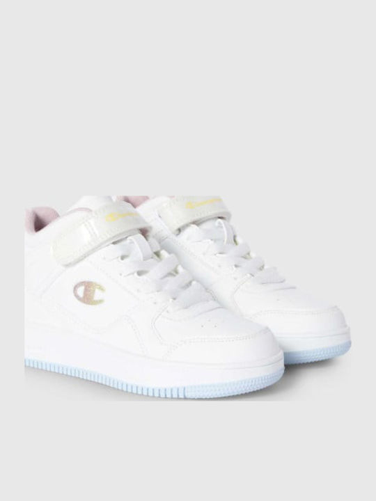 Rebound Vintage Kinder Sneakers Hoch Weiß