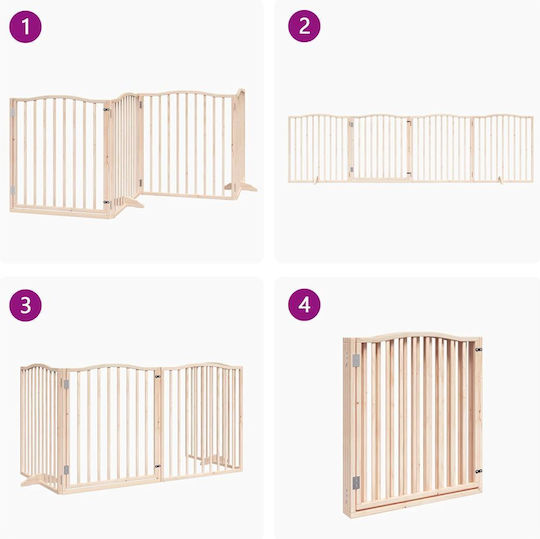 vidaXL Divider Dog in White Color 320 x 90cm