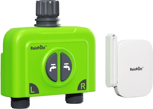 RainPoint Προγραμματιστής Ποτίσματος Βρύσης Μπαταρίας 1 Εξόδου με Wi-Fi