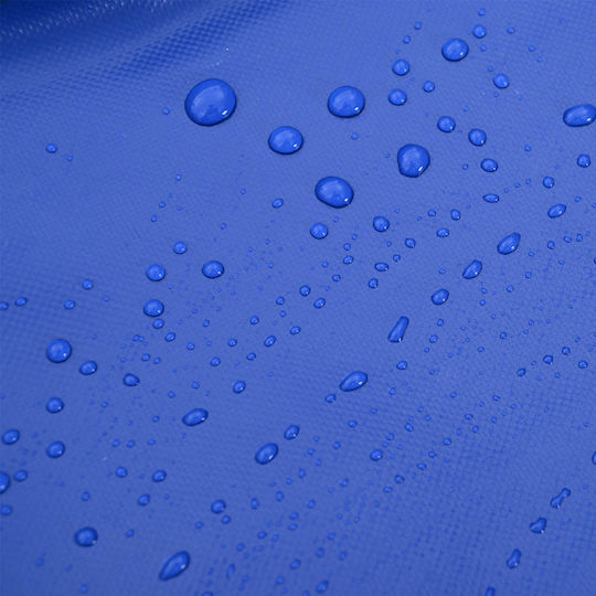 Stoff Einkaufswagen Klappbar Blau 21x21x100.5cm