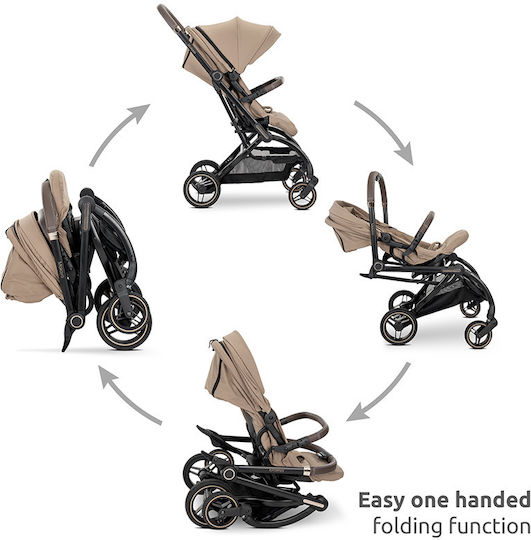Lorelli Makaya Adjustable Baby Stroller Suitable for Newborn Black 9.15kg