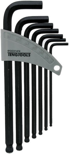 Teng Tools Сет от 7 Allen ключа във форма L