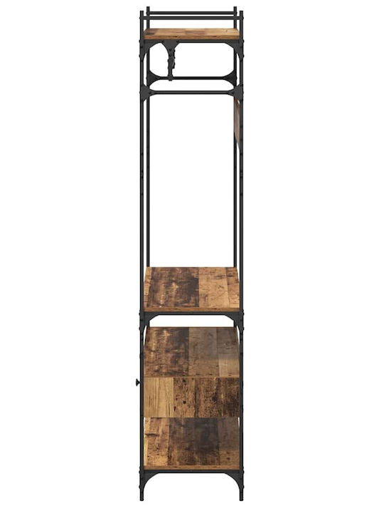 vidaXL Cuier de podea din Lemn Maro 89x39x184.5cm