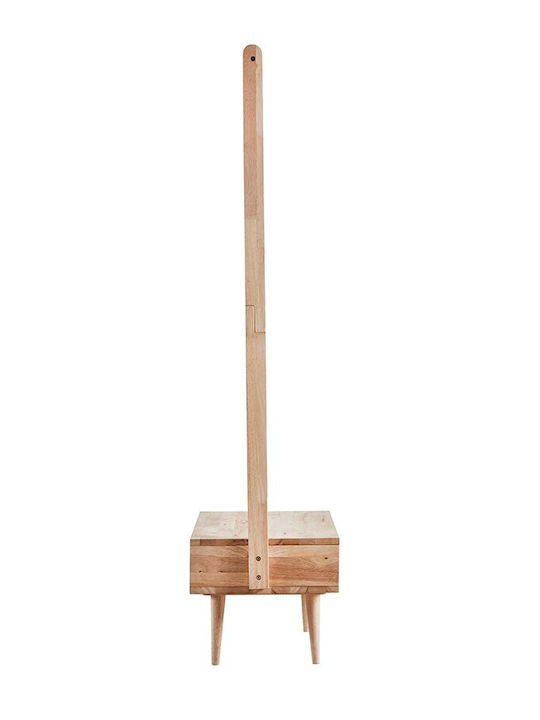 Cuier de podea din Lemn Bej 165.5cm