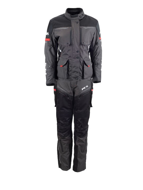 Lady Winter Damen Motorradjacke Wasserdicht Schwarz