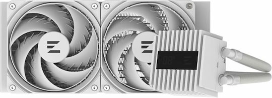 Zalman Alpha2 A24 Wasserkühlsysteme AIO CPU mit 2 Lüfterabmessung 120mm und ARGB Beleuchtung Weiße