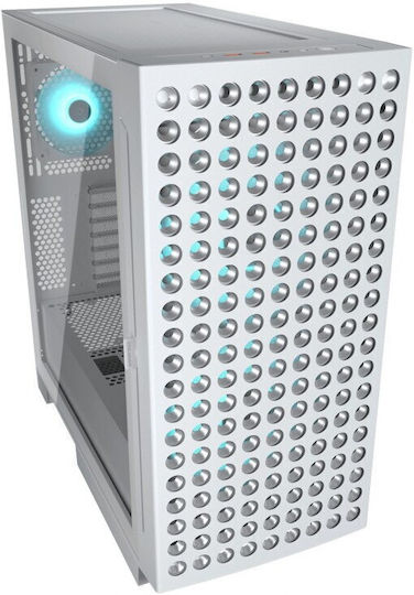 Cougar Airface Eco RGB Gaming Midi Tower Κουτί Υπολογιστή με Πλαϊνό Παράθυρο Λευκό