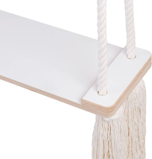 Bubbles Lover Hanging Wooden Kids Swing for 3+ Years Gray