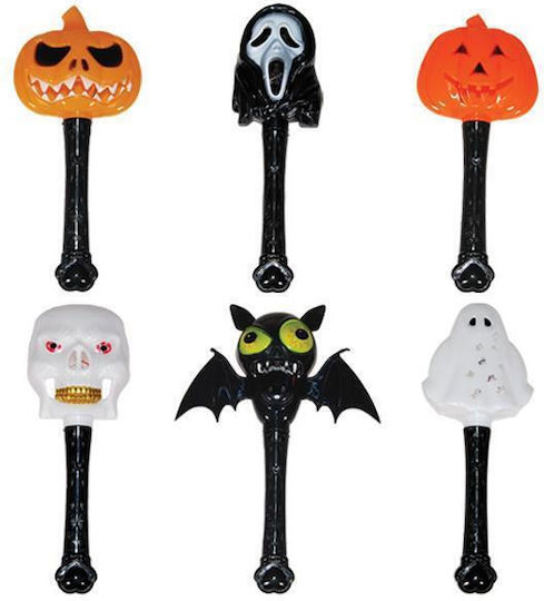 Αποκριάτικο Ραβδάκι για Halloween από Πλαστικό 3τμχ (Διάφορα Σχέδια)