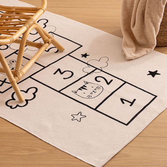 Hopscotch Activity Mat Ecru 80x150cm