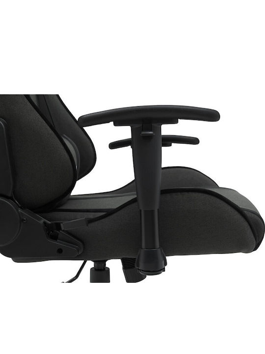 Canyon Crest Υφασμάτινη Καρέκλα Gaming με Ρυθμιζόμενα Μπράτσα Γκρι