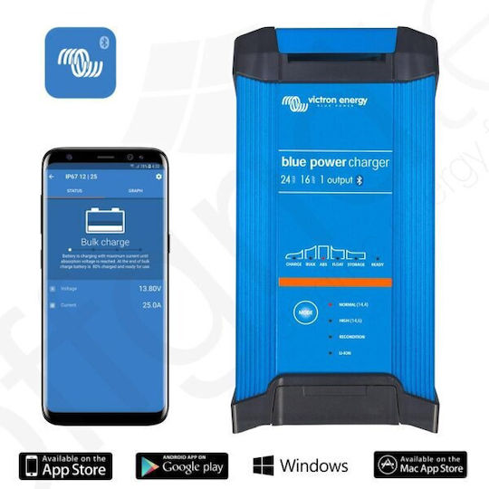Victron Energy Blue Smart IP22 Inverter Ισχύος με Τάση Εισόδου 24V (Μονοφασικό) BPC241647002