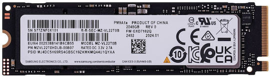 Samsung Client Performance PM9A1a SSD 512GB τύπου M.2 με σύνδεση PCI Express 4.0 (PS5 Compatible) MZVL22T0HDLB-00B07 Bulk
