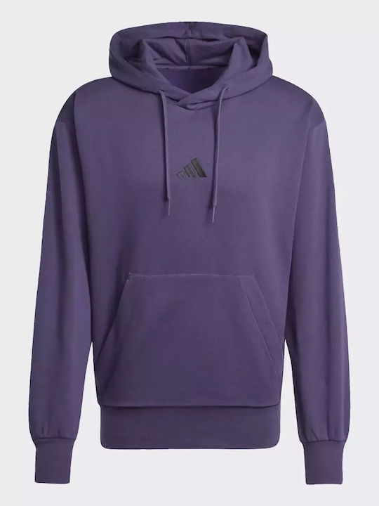 Essentials Φούτερ με Κουκούλα Purple/black