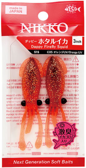 Siliconat Nikko Dappy Firefly Squid 7.6cm Natural