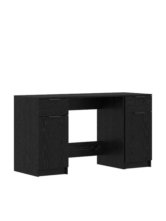 Бюро Дървено Черен Дъб 133x50x75см
