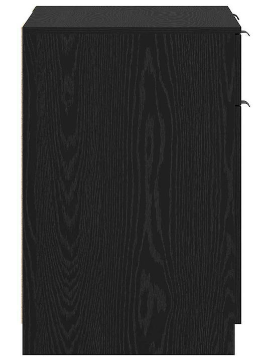 Бюро Дървено Черен Дъб 133x50x75см