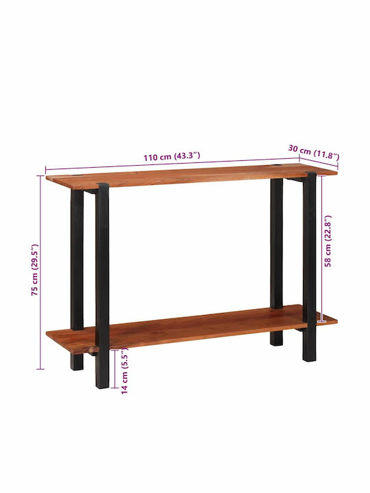 Konsole Coffee L110xB30xH75cm