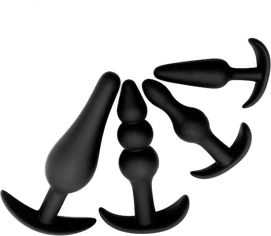 Smd Anal Challenge Silicone Anal Plug Set T-Bar Multiple Shapes Diverse  Stimulation Set 4 Black | Skroutz.mt