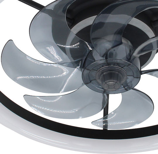 Keskor Deckenventilator 48cm mit Leuchte Schwarze