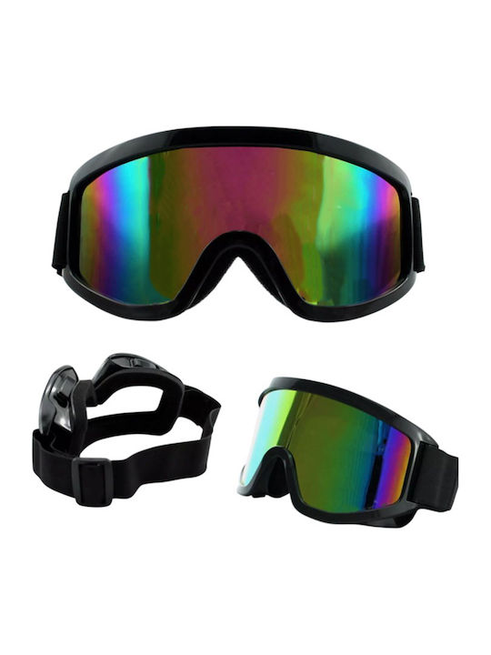 Ski- & Snowboardbrille Erwachsene Schwarz mit Linse Spiegel in Mehrfarbig Farbe Ski- & Snowboardbrille Erwachsene Schwarz mit Linse Spiegel in Mehrfarbig Farbe