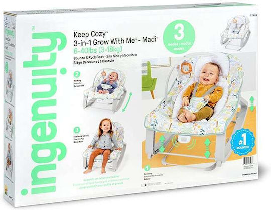 Ingenuity Ηλεκτρικό Relax Μωρού Κούνια Keep Cozy με Δόνηση Madi για Παιδί έως 18kg