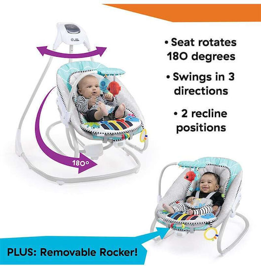 Baby Einstein Kick to It 4-in-1 Ηλεκτρικό Relax Μωρού Γκρι Baby Einstein Kick to It 4-in-1 Ηλεκτρικό Relax Μωρού Γκρι