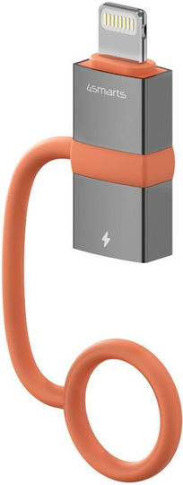 4Smarts Μετατροπέας USB-C male σε Lightning female Γκρι 2τμχ
