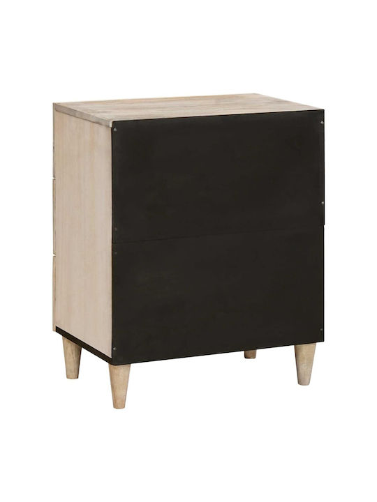 vidaXL Bedside Table Made of Solid Mango Wood 50x33x60cm