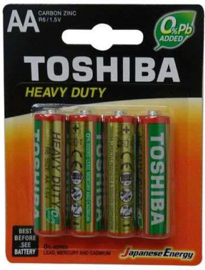 Toshiba Цинкови батерии Цинк AA 1.5V 4бр