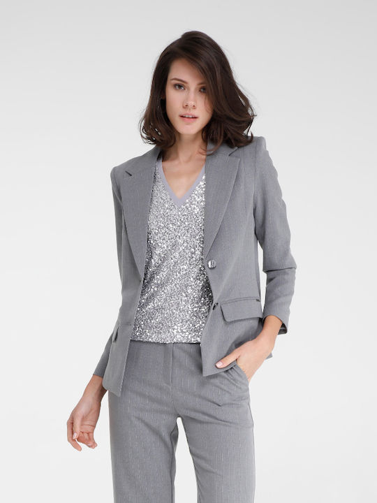 Goa Goa Blazer pentru femei Sacou Gri