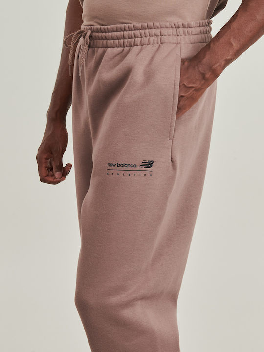 Men's Sweatpants Elastic-Free Brown