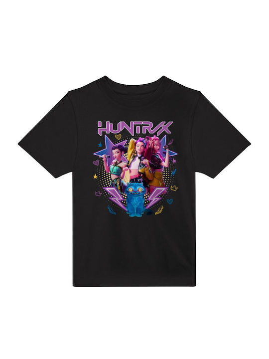Kinderoberteile T-Shirts Schwarz Huntrix K-pop Series KP_31151_tshirt-kid