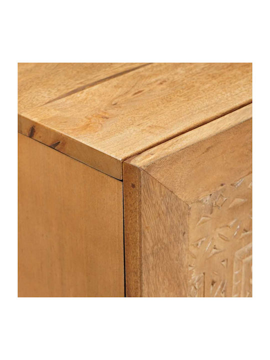 Sideboard made of Solid Wood with Drawers Coffee 60x33x75cm