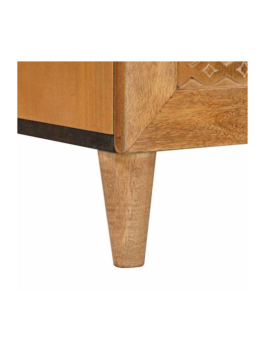 Sideboard made of Solid Wood with Drawers Coffee 60x33x75cm
