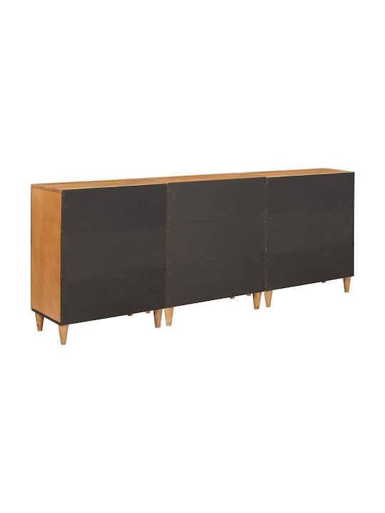 Sideboard made of Solid Wood with Drawers Coffee 60x33x75cm