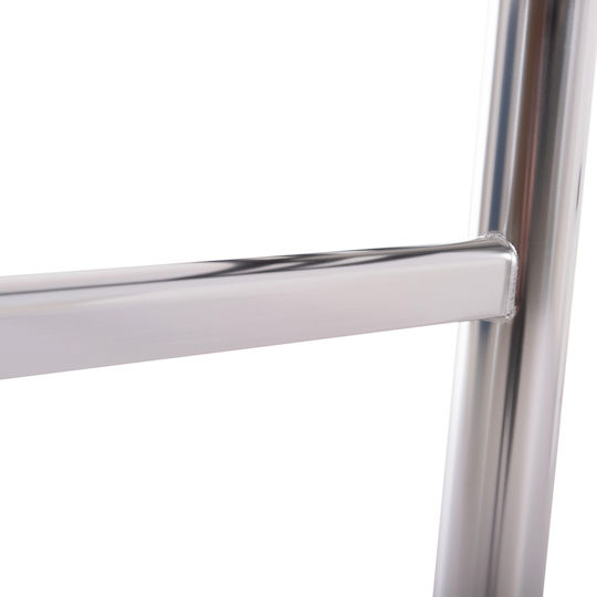 HomeMarkt Metallic Table Stand for Table / Office with Adjustable Chrome 6x6x73cm