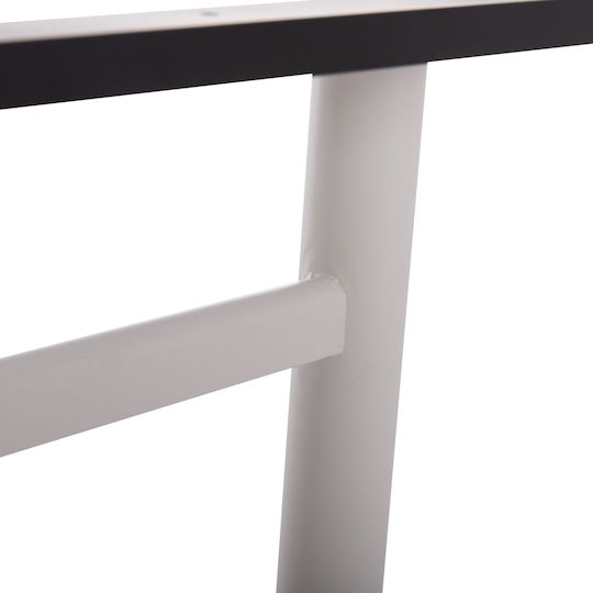 HomeMarkt Metallic Table Stand for Table / Office with Adjustable White 6x6x73cm